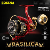 BOSSNA - BASILICA ALUMINIUM BODY 8+1SUSBB SPINNING REEL