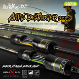 DEVIL CRAFT - ARM DESTROYER - LURE CASTING - 1 SECTION SOLID CARBON SPINNING ROD