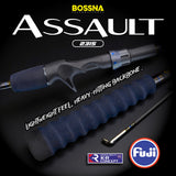 BOSSNA - ASSAULT 2 SECTION BAITCASTING CARBON ROD