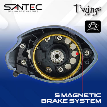SANTEC - STS TWINGS STS - 9+1BB - BAITCASTING REEL