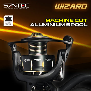 SANTEC - WIZARD - 7+1BB - POWER HANDLE - SPINNING REEL