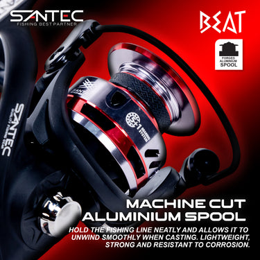 SANTEC - BEAT - 5+1BB - ALUMINIUM SPOOL - SPINNING REEL