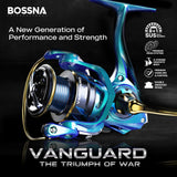 BOSSNA - VANGUARD - 8+1SUSBB - GRAPHITE BODY SPINNING REEL