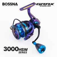 BOSSNA - GRAX 8+1SUSBB SW GRAPHITE BODY - SPINNING REEL