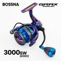 BOSSNA - GRAX 8+1SUSBB SW GRAPHITE BODY - SPINNING REEL