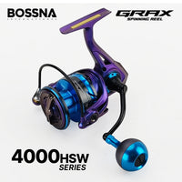 BOSSNA - GRAX 8+1SUSBB SW GRAPHITE BODY - SPINNING REEL