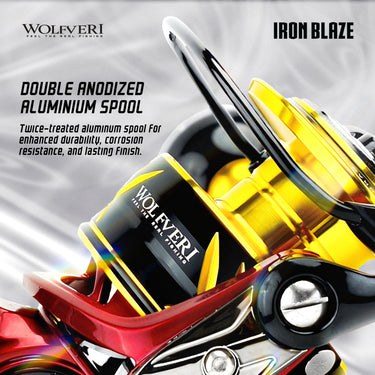 WOLFVERI - IRON BLAZE 10+1BB GRAPHITE BODY SPINNING REEL