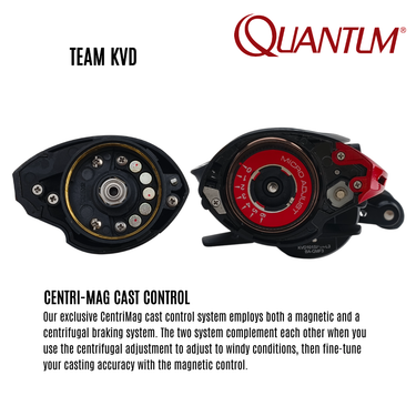 QUANTUM - KVD PT - KVD101 SPTA 8BB - LEFT HANDLE ALUMINUM BODY BAITCASTING REEL