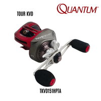 QUANTUM - TOUR KVD - 11BB LEFT HANDLE ALUMINUM BODY BAITCASTING REEL