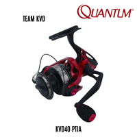QUANTUM - TEAM KVD - 8BB 40SZ PT - ALUMINUM BODY SPINNING REEL