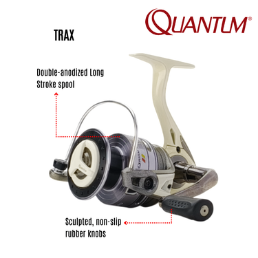 QUANTUM - TRAX - 8BB LIGHTWEIGHT COMPOSITE BODY SPINNING REEL