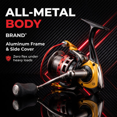 QUANTUM - HELLCAT - 11BB HC20F - ALUMINUM BODY SPINNING REEL