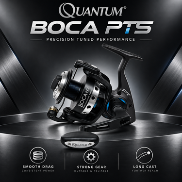 QUANTUM - BOCA 50 PTS - 7BB ALUMINIUM BODY SPINNING REEL