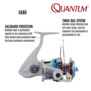 QUANTUM - CABO PTsD - 8BB FULL ALLOY BODY SPINNING REEL