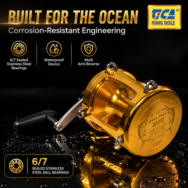 TICA - TICATEAM ALUMINIUM BODY TROLLING REEL - BIG GAME (WTS SERIES)