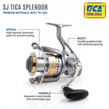 TICA - SPLENDOR 2500/3000/3500 SPINNING REEL SALTWATER INSHORE ANGLING (SJ SERIES)