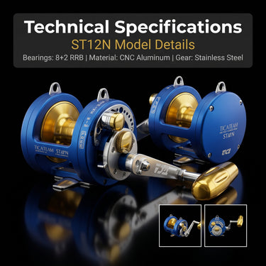 TICA - TICATEAM ALUMINIUM BODY TROLLING REEL - BIG GAME (ST SERIES)