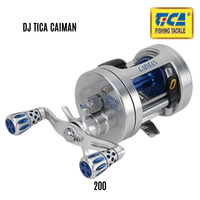 TICA - CAIMAN 100/150/200 - ALUMINIUM BODY RIGHT HANDLE BAITCASTING REEL (DJ SERIES)