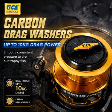 TICA - SAMIRA X-TREME 1500/2500/3500/5000/6000 INSHORE OFFSHORE SALTWATER SPINNING REEL (SAAT SERIES)
