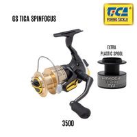 TICA - SPINFOCUS 2500/3500/4500/6000 GRAPHITE BODY SPINNING REEL (GS SERIES)