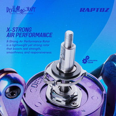DEVIL CRAFT - RAPTOZ - 9+1SUSBB GRAPHITE BODY SPINNING REEL