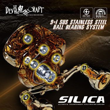 DEVIL CRAFT - SILICA GRAPHITE SG200H-SW - LEFT HANDLE BAITCASTING REEL JIGGING