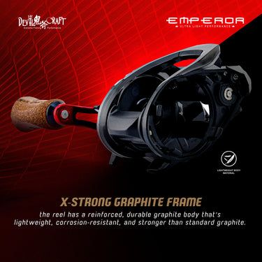 DEVIL CRAFT - EMPEROR - ER100H 5+1SUSBB - SW BAITCASTING REEL