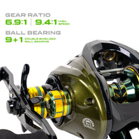 DEVIL CRAFT - TEXLA 2.0 - 9+1SUSBB - GRAPHITE BODY BAITCASTING REEL