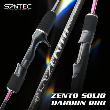 SANTEC - ZENTO SOLID CARBON ROD 1 SECTION SPINNING/CASTING ROD