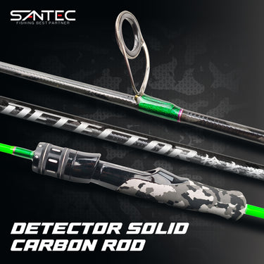 SANTEC - DETECTOR - SOLID CARBON 1 SECTION SPINNING ROD