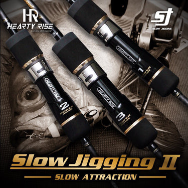 EARTY RISE - SLOW JIGGING II - SLOW PITCH JIGGING ROD - 1.5 SECTION BAITCASTING JIGGING FISHING ROD