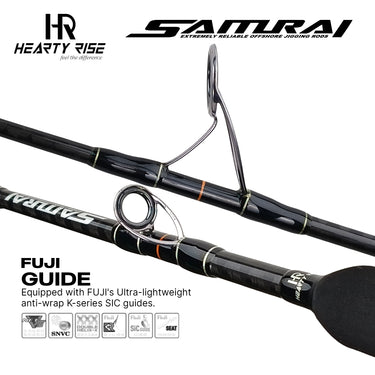 HEARTY RISE - SAMURAI - VERTICAL JIGGING ROD 1 SECTION SPINNING/CASTING ROD CARBON FIBER CLOTH
