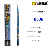 THE ANGLAR - STUG EBI POLE ROD BLUE/GREEN PRAWN FISHING POLE