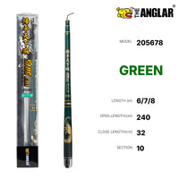 THE ANGLAR - STUG EBI POLE ROD BLUE/GREEN PRAWN FISHING POLE