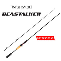 WOLFVERI - BEASTALKER LURE CASTING SERIES 2 SECTION SPINNING/CASTING ROD