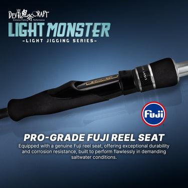 DEVIL CRAFT - LIGHT MONSTER - LIGHT JIGGING SERIES 1 SECTION/1.5 SECTION LIGHT SPINNING ROD