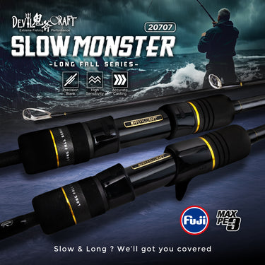 DEVIL CRAFT - SLOW MONSTER - LONG FALL SERIES SPINNING/CASTING ROD
