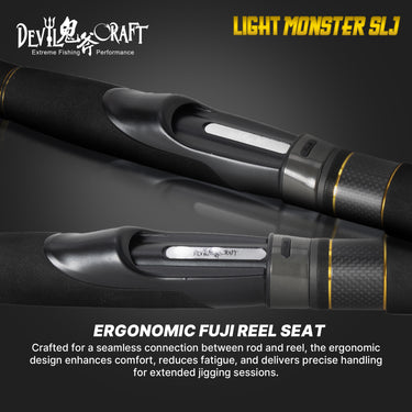 DEVIL CRAFT - LIGHT MONSTER SLJ - SUPER LIGHT JIGGING SERIES 1.5 SECTION LIGHT JIGGING ROD