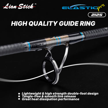 LIAN STICK - ELASTIC CRYSTAL CARBON COMPOSITE FISHING ROD 2 SECTION SPINNING ROD