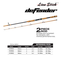 LIAN STICK - DEFENDER 2 SECTION SPINNING ROD BOTTOM FISHING