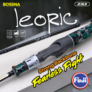 BOSSNA - LEORIC CARBON BAITCASTING FISHING ROD 2-SECTION FISHING POND ROD CASTING ROD