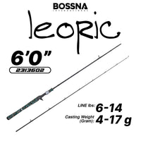 BOSSNA - LEORIC CARBON BAITCASTING FISHING ROD 2-SECTION FISHING POND ROD CASTING ROD