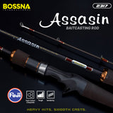 BOSSNA - ASSASIN 2 SECTION HI-CARBON BAITCASTING ROD 5'6" LURES CASTING