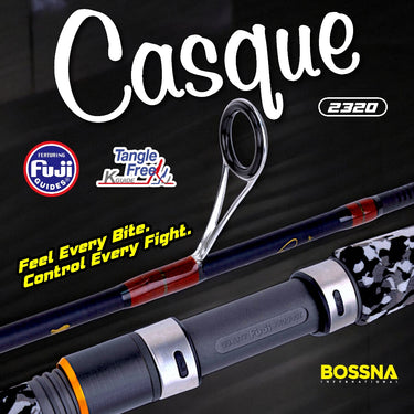 BOSSNA - CASQUE 2 SECTION SPINNING ROD POND FISHING LIGHT BOTTOM