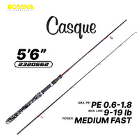 BOSSNA - CASQUE 2 SECTION SPINNING ROD POND FISHING LIGHT BOTTOM