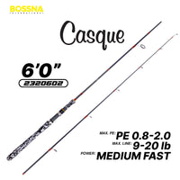 BOSSNA - CASQUE 2 SECTION SPINNING ROD POND FISHING LIGHT BOTTOM