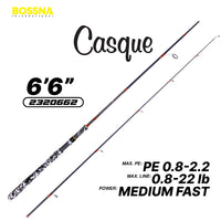 BOSSNA - CASQUE 2 SECTION SPINNING ROD POND FISHING LIGHT BOTTOM