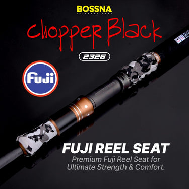 BOSSNA - CHOPPER BLACK 1.5 SECTION SPINNING ROD