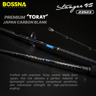 BOSSNA - STANGER VS BUTT JOINTED SPINNING/CASTING JIGGING ROD