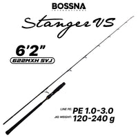 BOSSNA - STANGER VS BUTT JOINTED SPINNING/CASTING JIGGING ROD